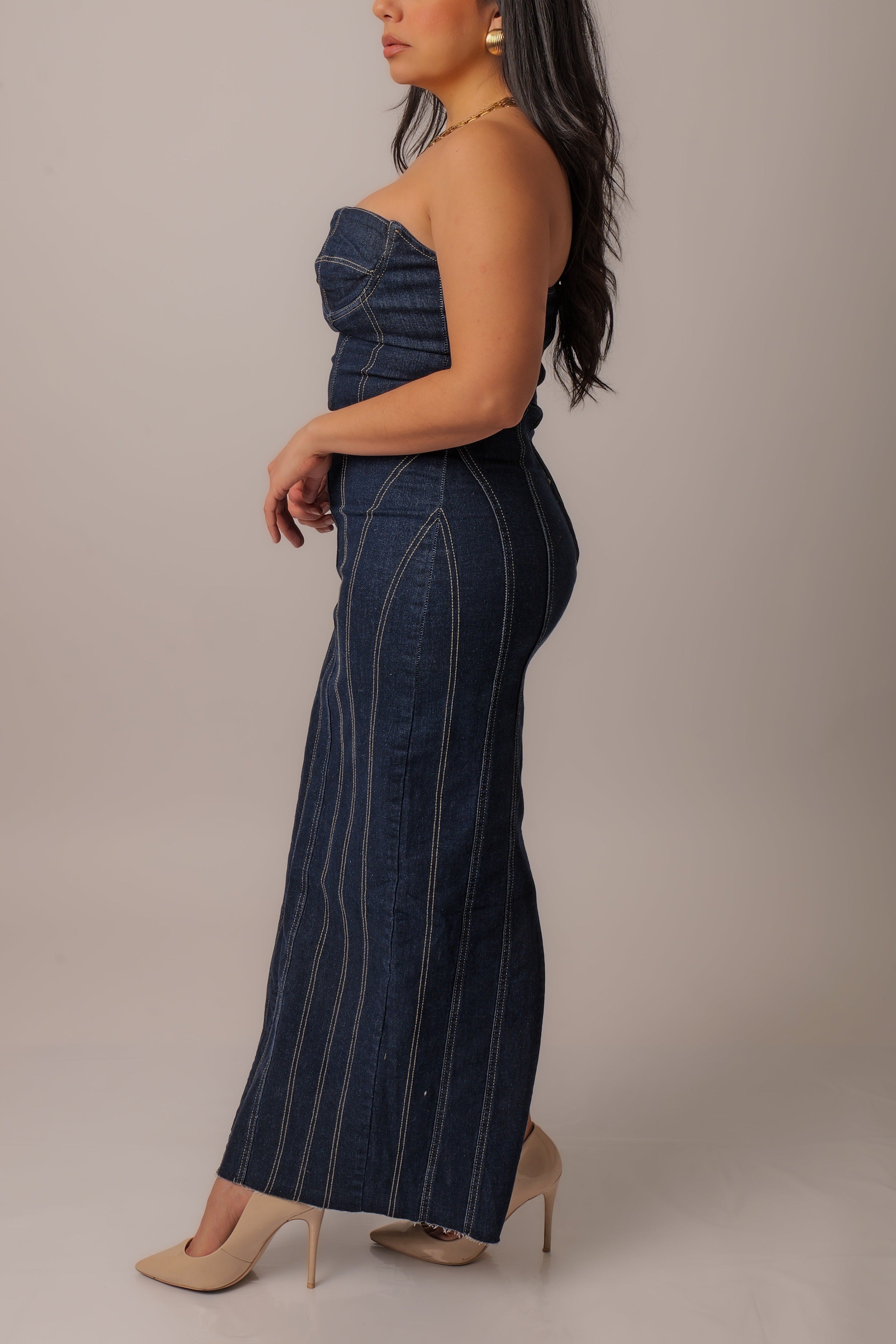 Denim Midi Dress