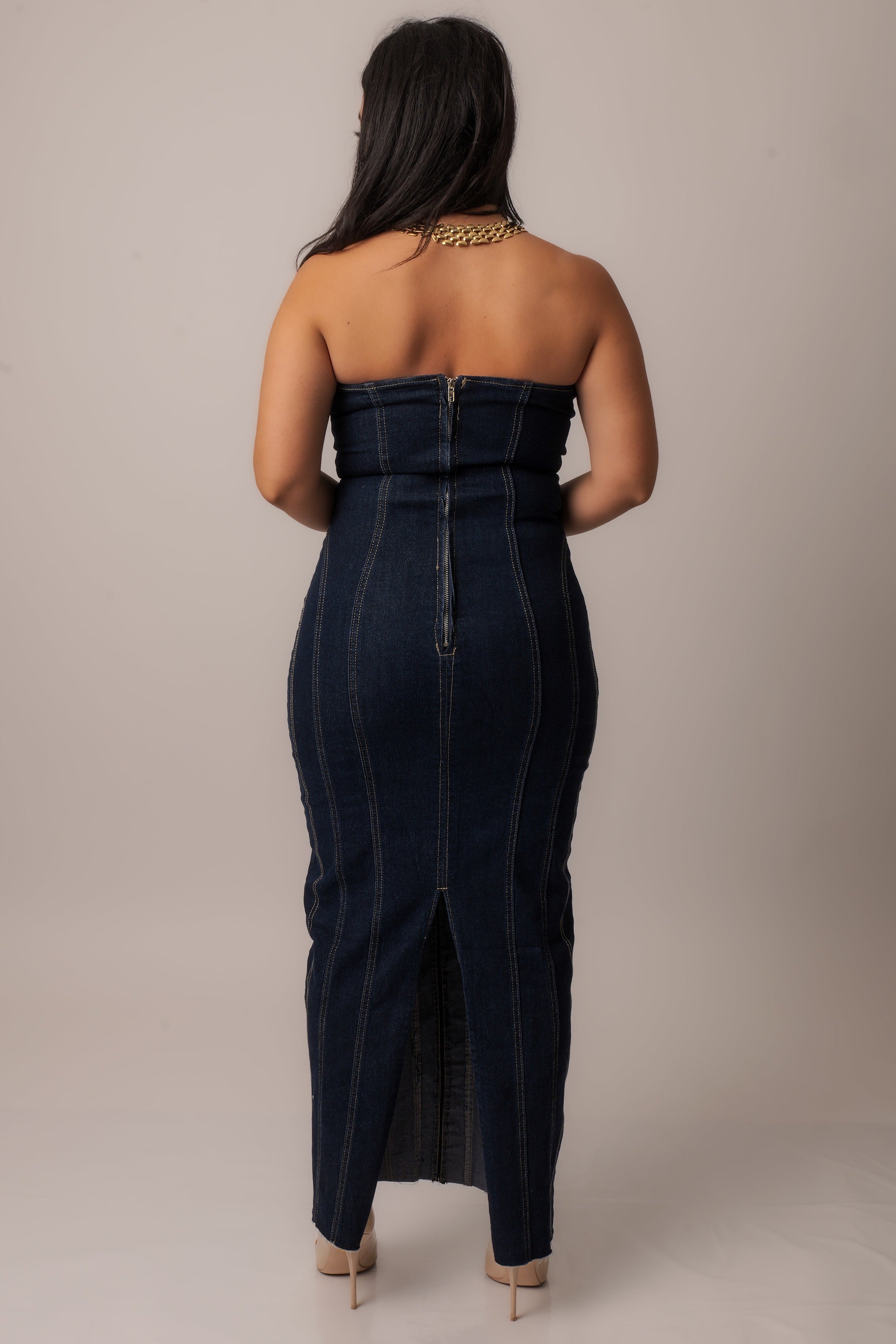Denim Midi Dress