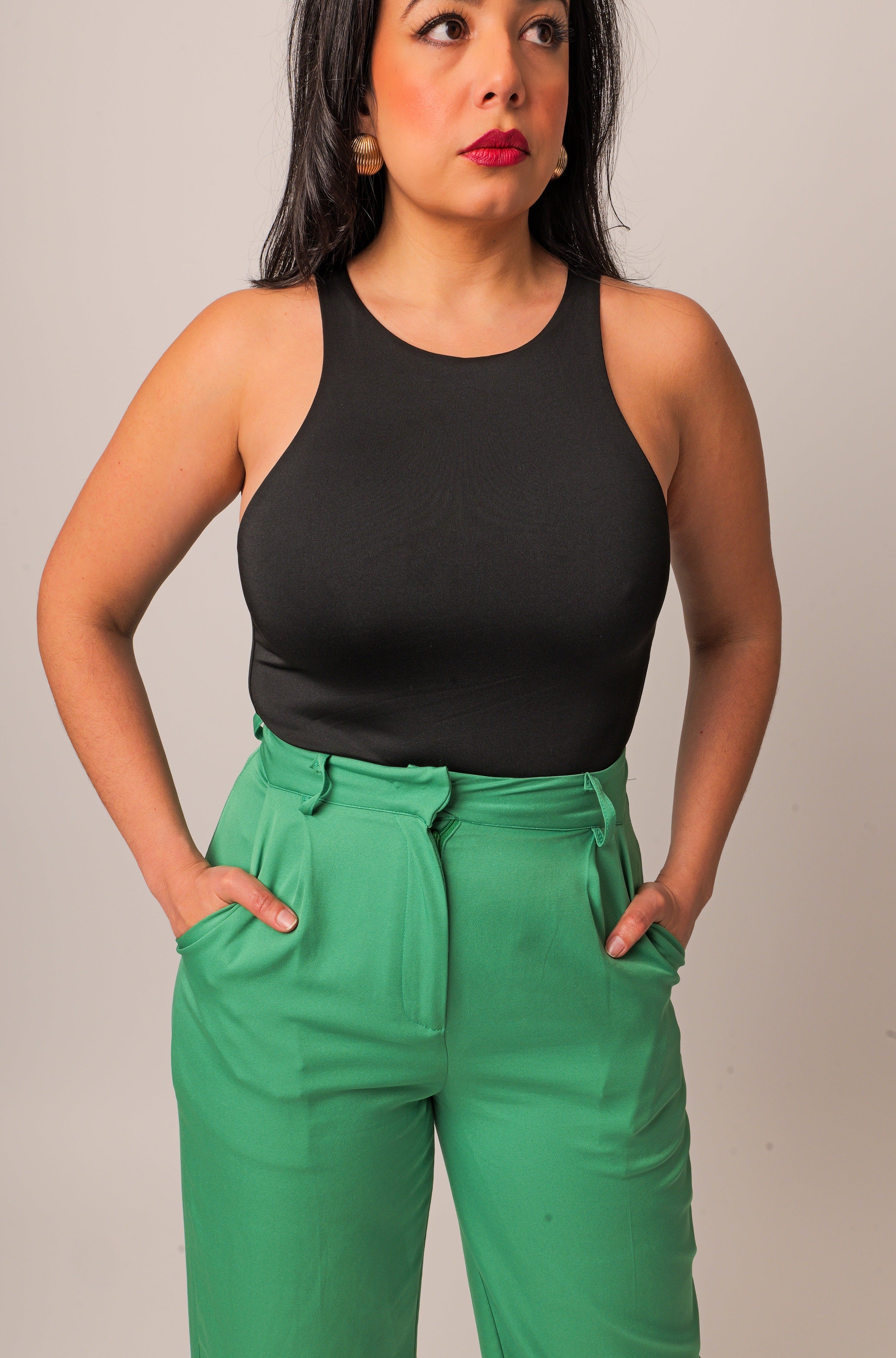 Crew neck bodysuit