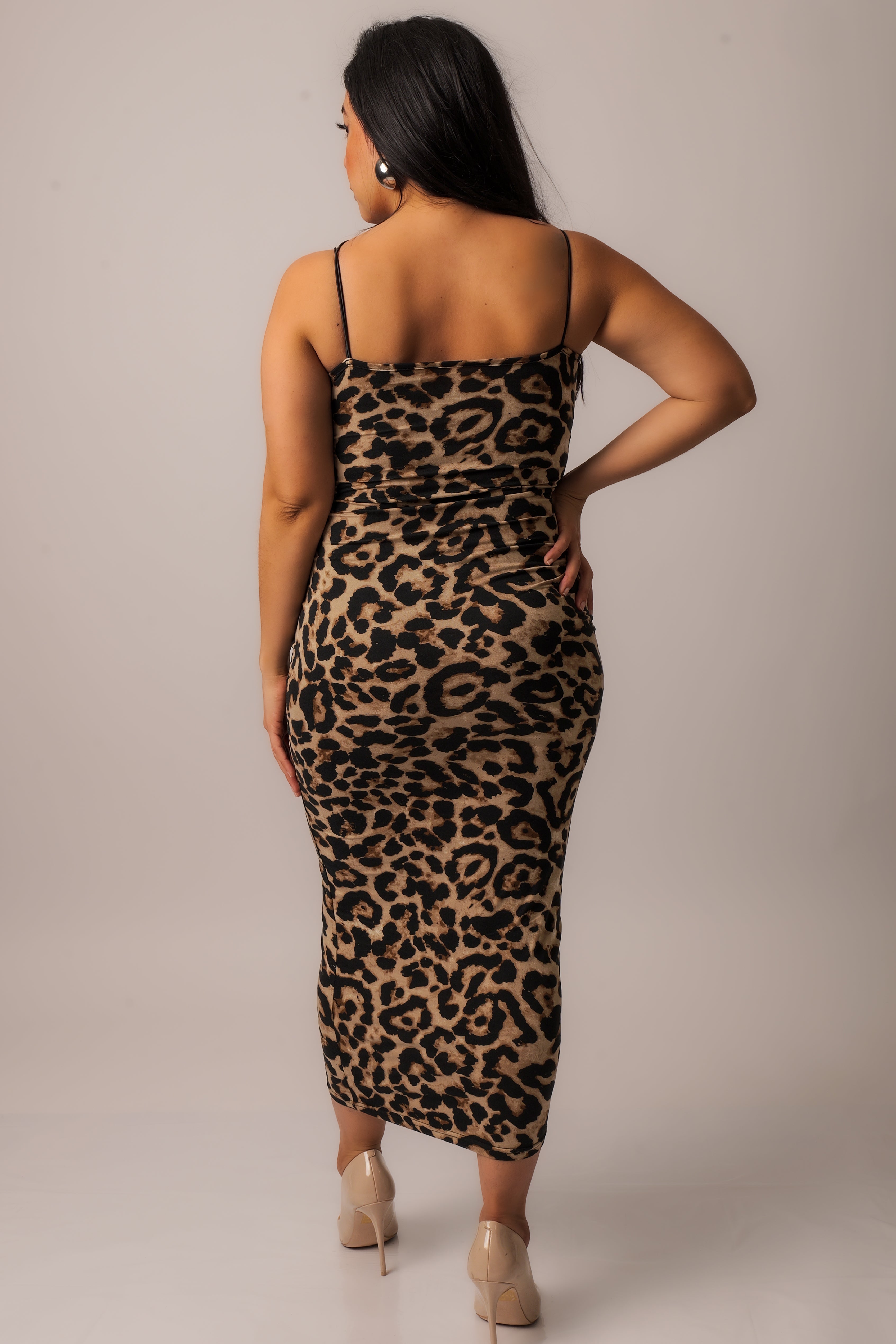 Cheetah Print Midi dress