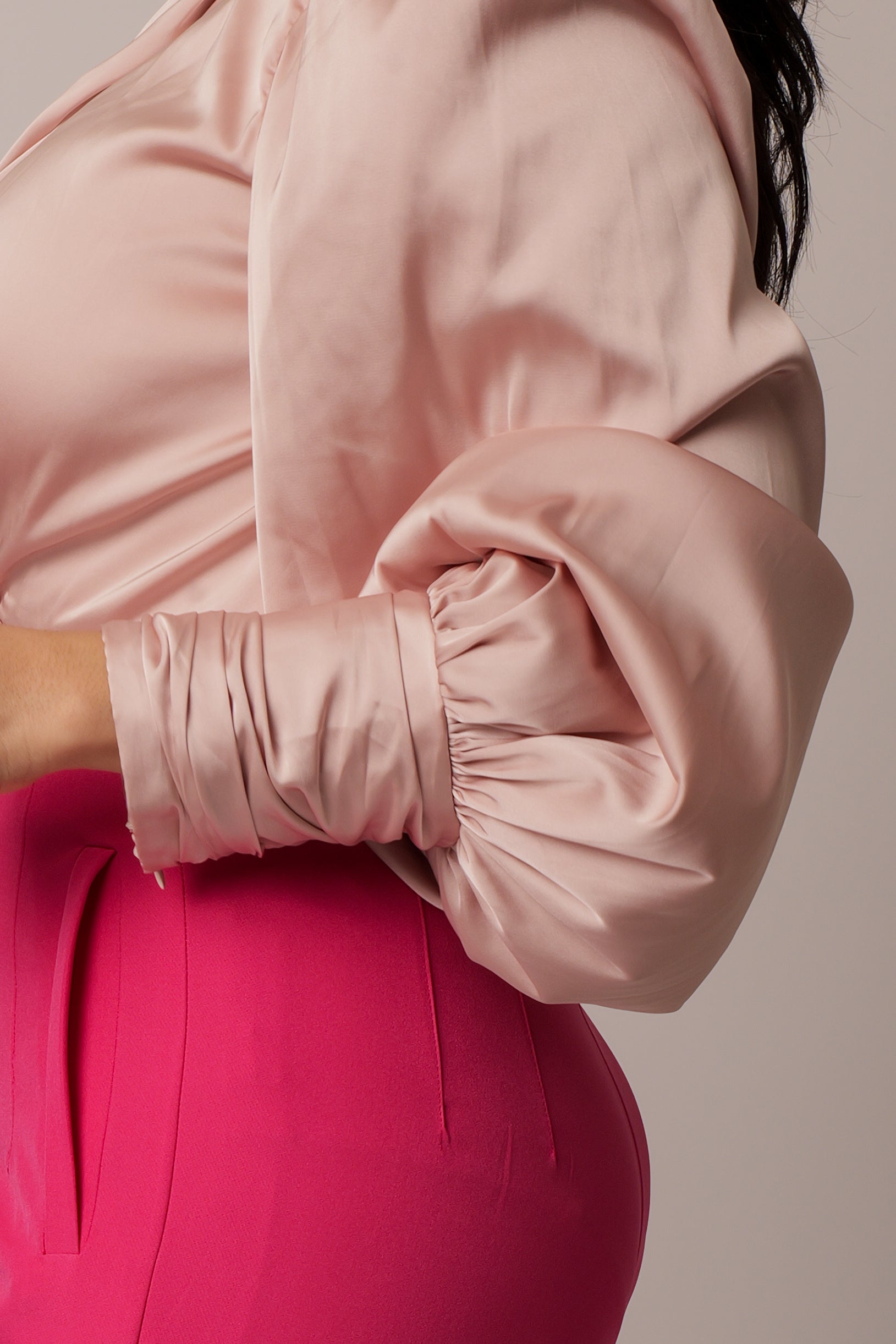 Pink body suit