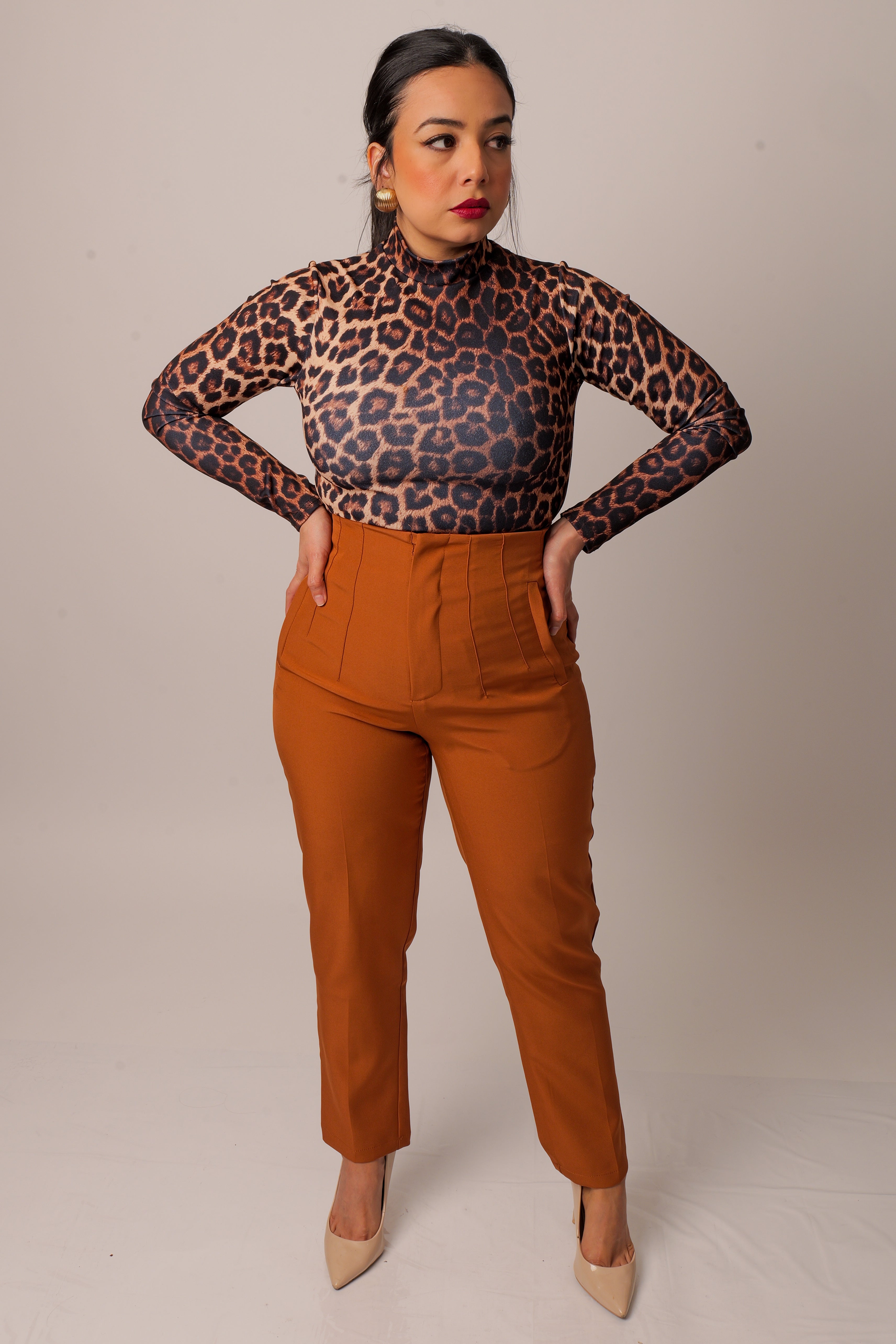 Leopard print bodysuit