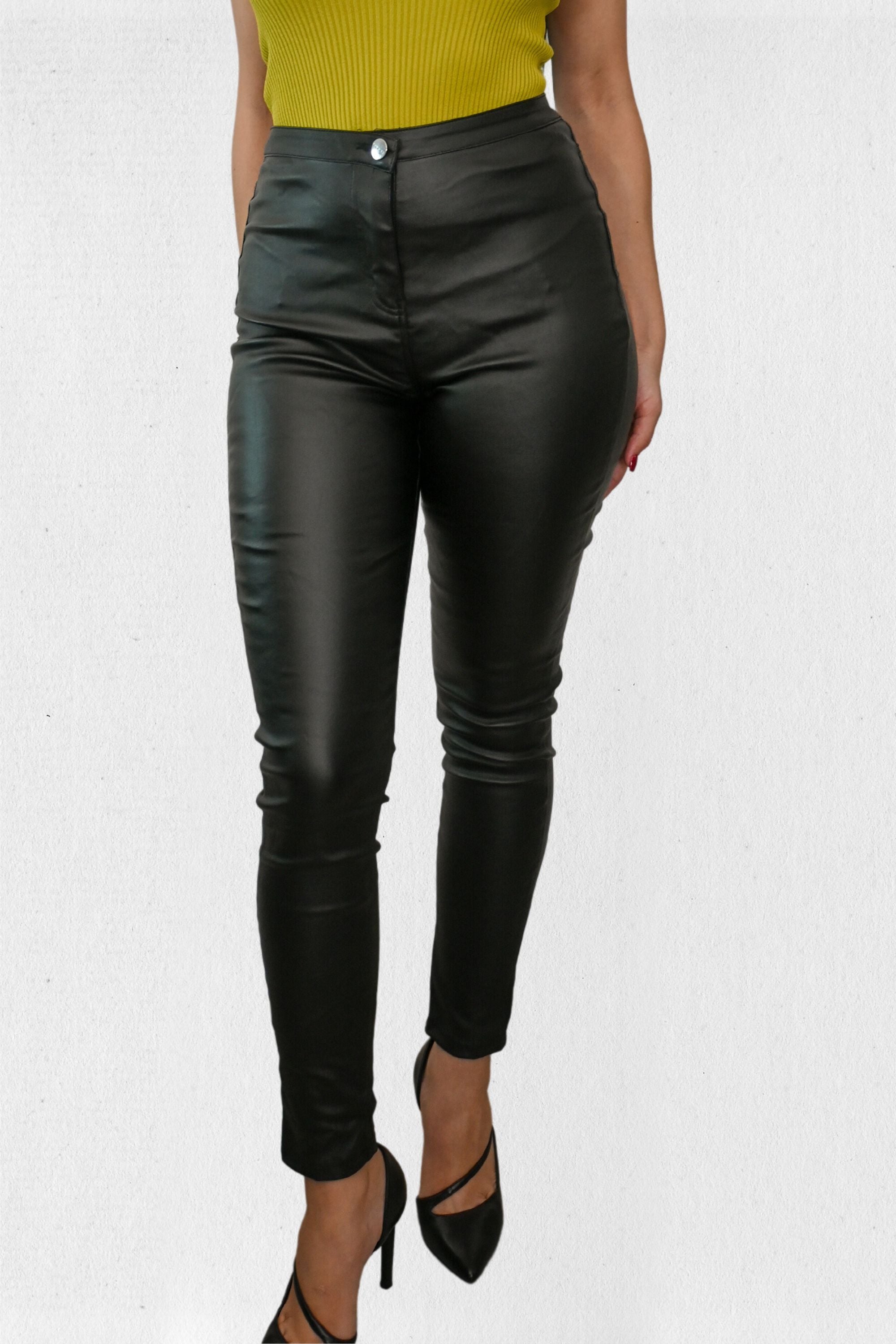 Leather looking jeggings