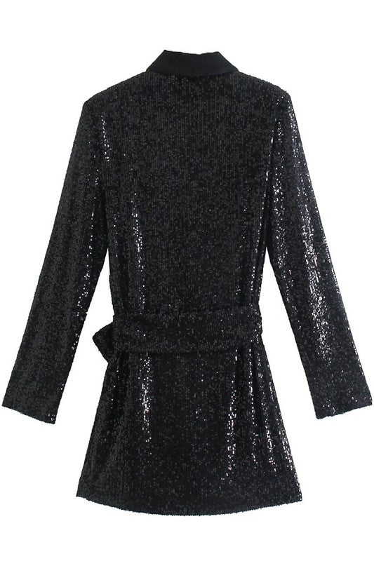 Black Sequin blazer.