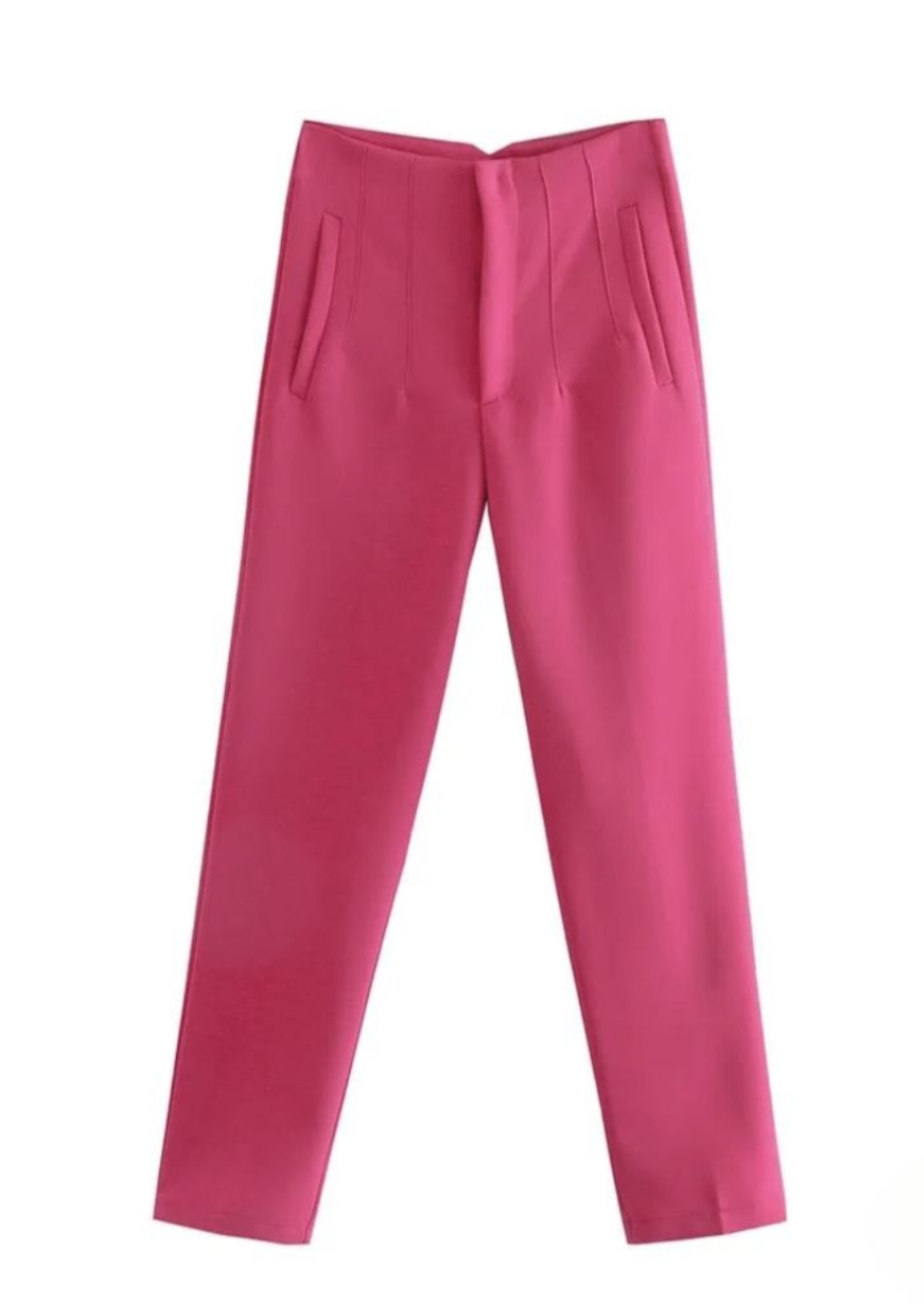 Hot Pink high waisted Women pants